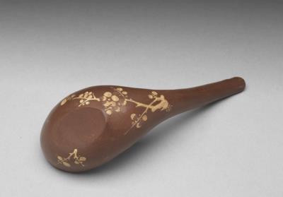 图片[3]-Purple-granule spoon with painted plum-flower decoration, Qing dynasty, 18th–19th century-China Archive